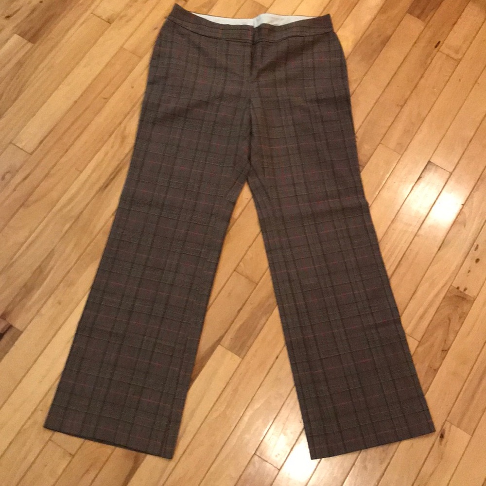Plaid Boot Cut Pants